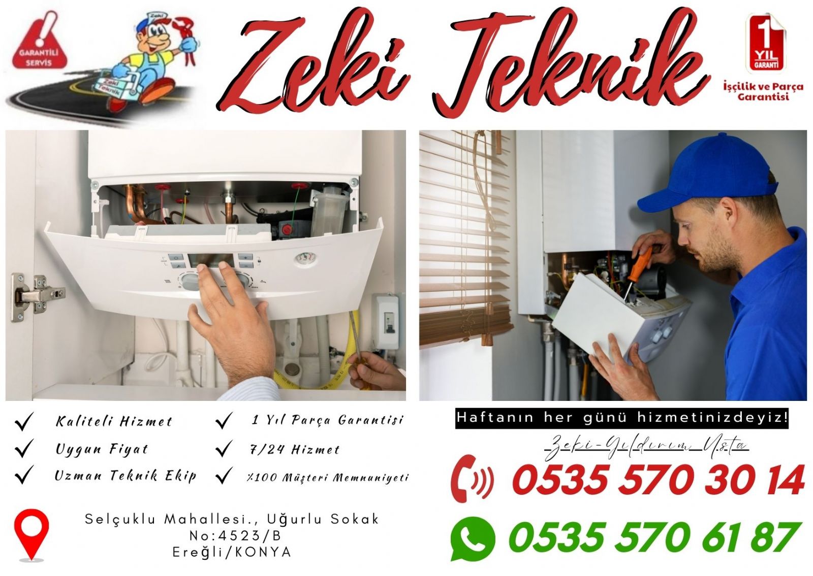 Ereğli Kombi Servisi 